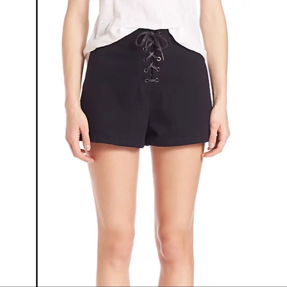 Rag & bone jean lace-up shorts